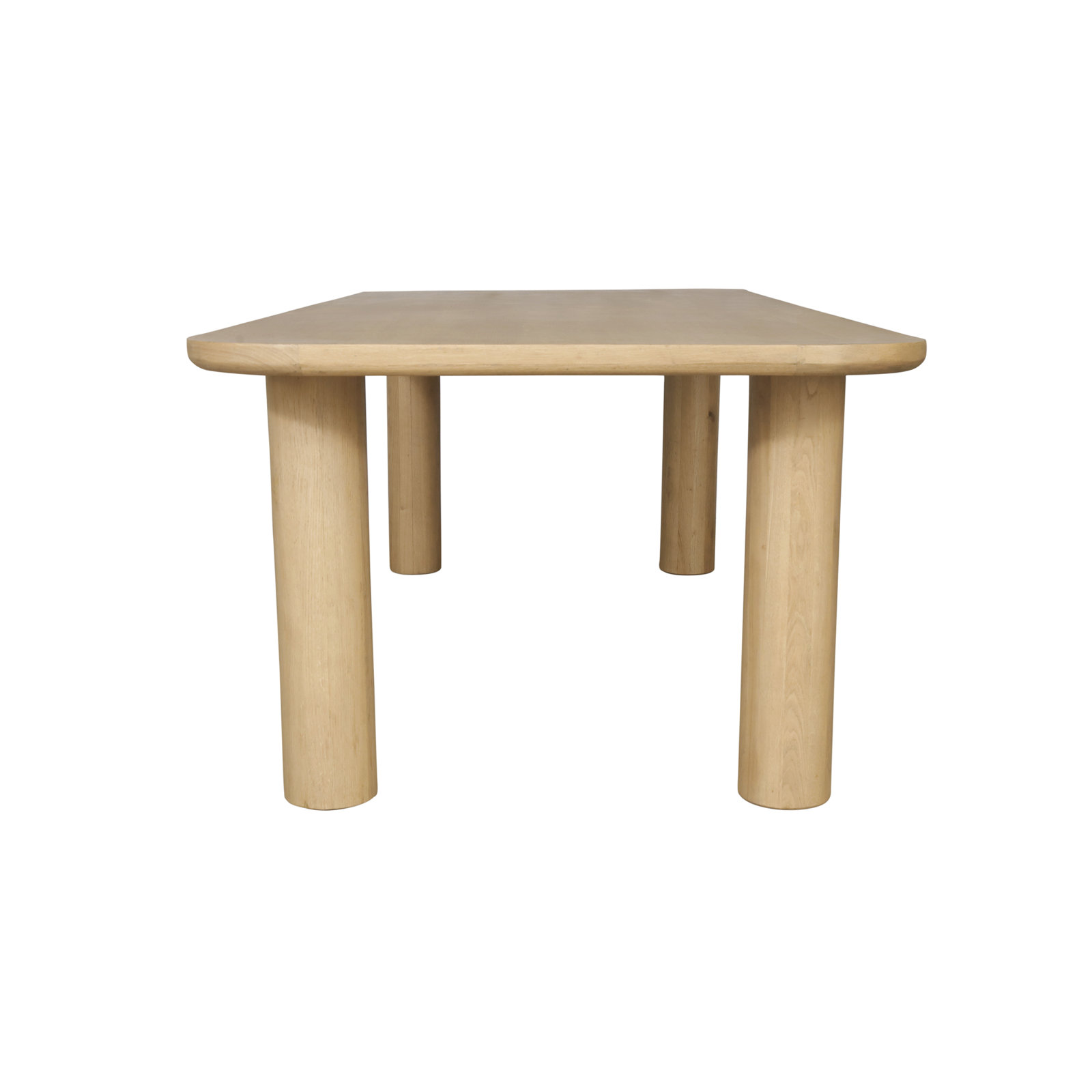 Loes Oak Dining Table, 30"H x 76"L x 39"W