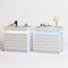 Modern Nightstand With Dimming Sensor Light (Set Of 2)