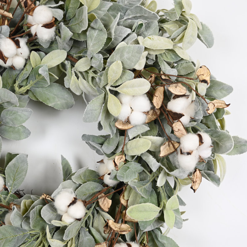 Couronne en coton noir et blanc 24 po