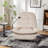Ivory Recliner, Reclining Lazy Chair, Mobile Phone Holder, Large And Comfortable Reading Chair, Swivel Gliding Rocking Chair, Gold-Stamped Velvet-123471881