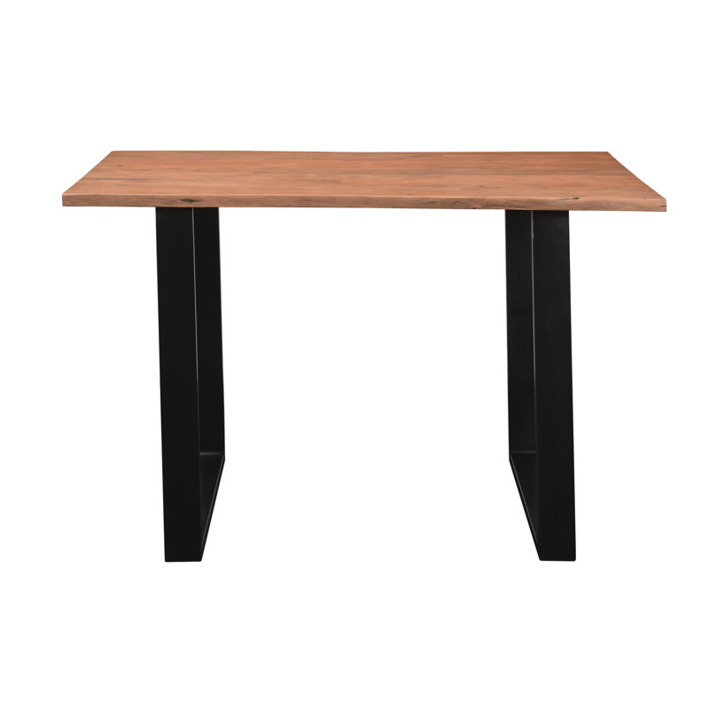 Farsund Dining Table, H76 x L120 x W80cm, Natural, Black