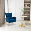 Fauteuil d'appoint rembourré en velours-84553041