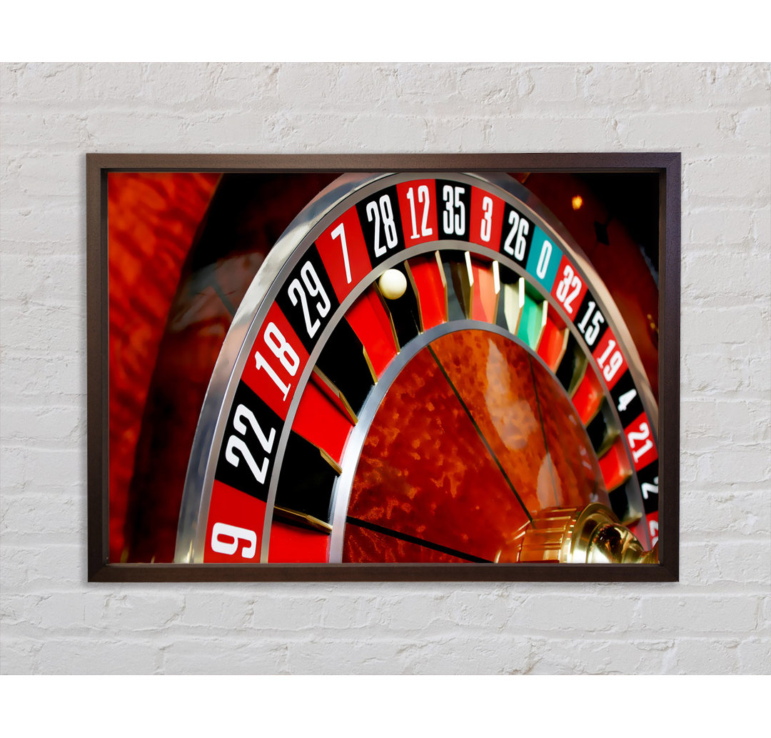 Roulette - Einzelner Bilderrahmen Kunstdrucke auf Leinwand