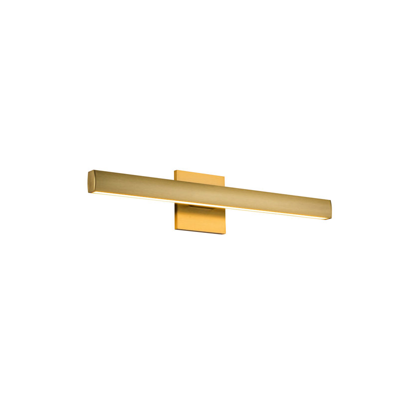 Vera 1 - Light LED Bath Bar, Brushed Gold