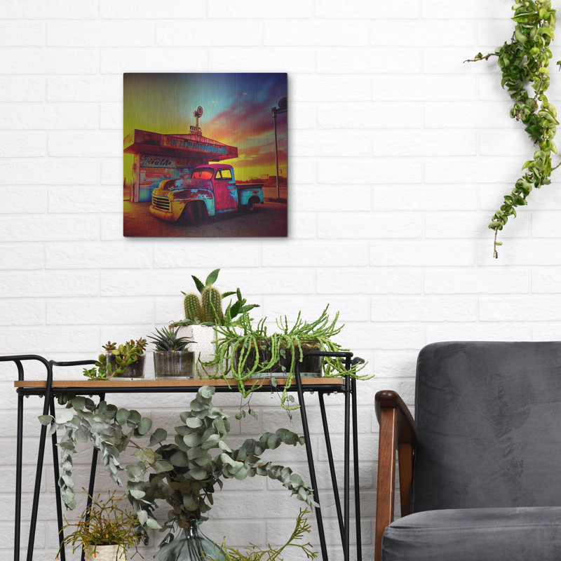 «Route 66 9» par Ray Heere, H 12 po x l 12 po