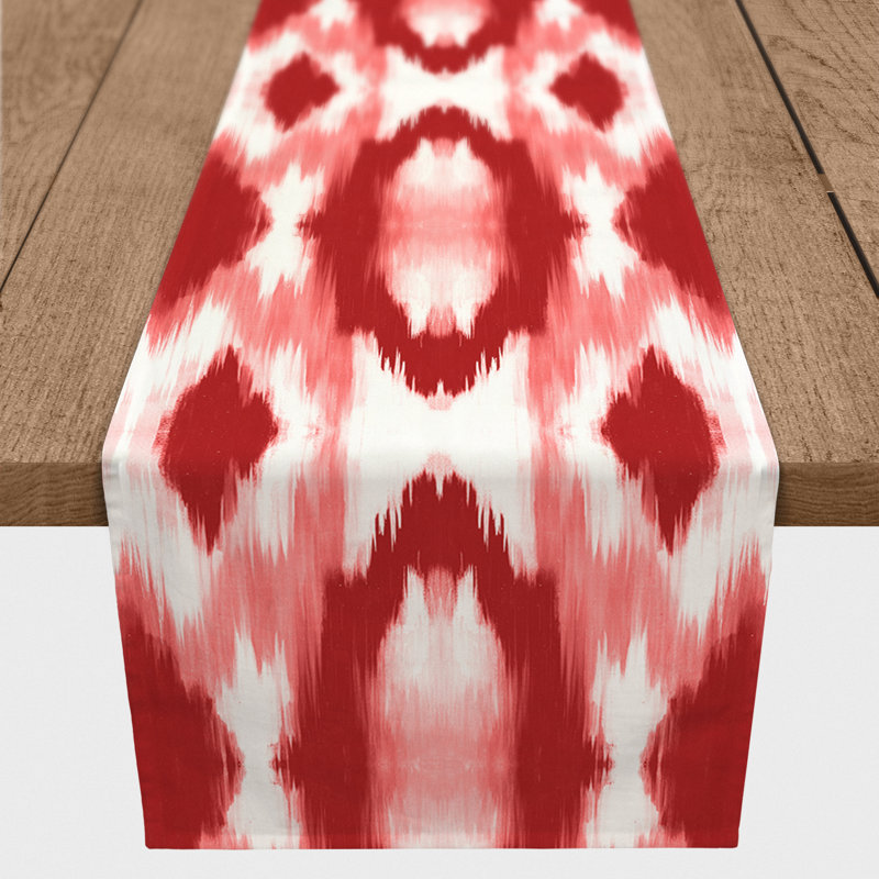 Chemin de table Bleuette, 90 po x 16 po, Rouge