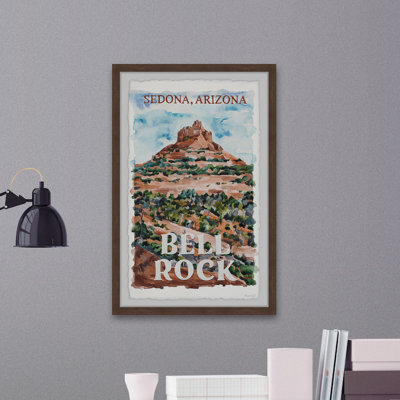 Sedona Bell Rock - Impression de publicités sur papier encadré