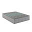 Matelas simple très long de 13 po avec mousse moyenne et système de 700 ressorts ensachés individuellement, offrant une réactivité équilibrée, une mousse à double technologie de refroidissement gris et bleu XL