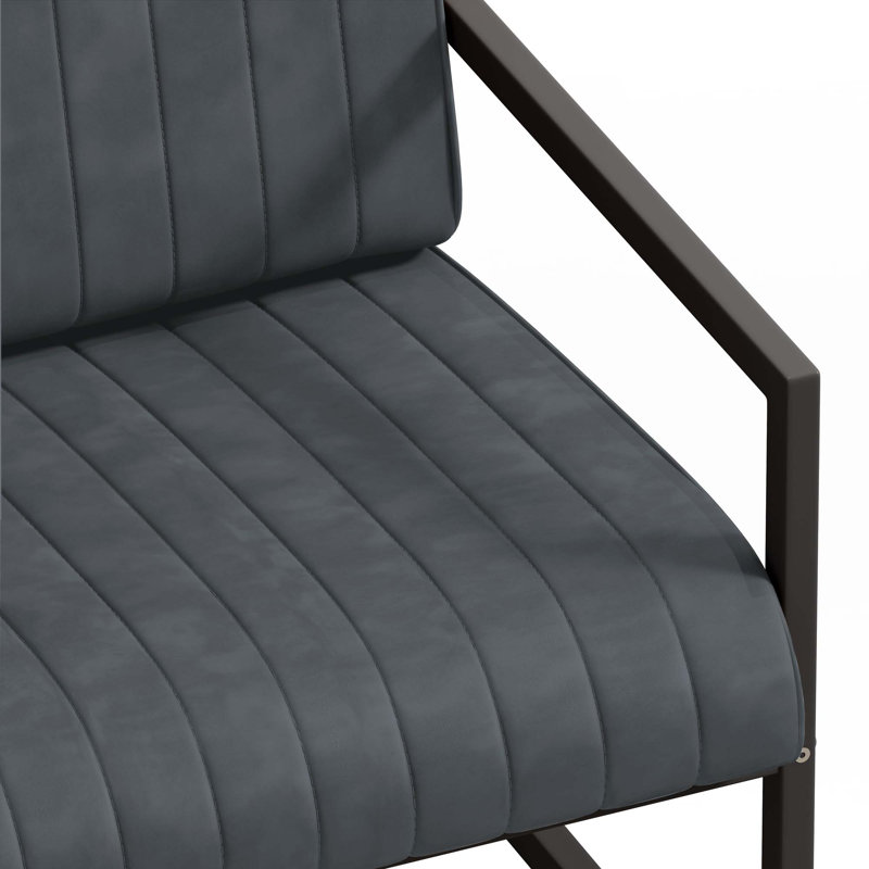 Chaise avec accoudoirs Fashion, Gris