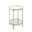 Raimondo Glass Top End Table
