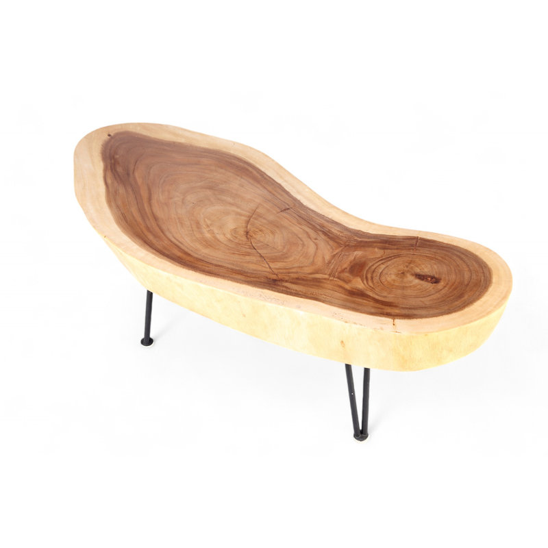 Solid Wood Top Coffee Table