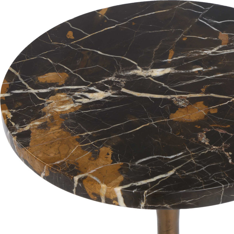 Uttermost Karnes Dark Marble Drink Table