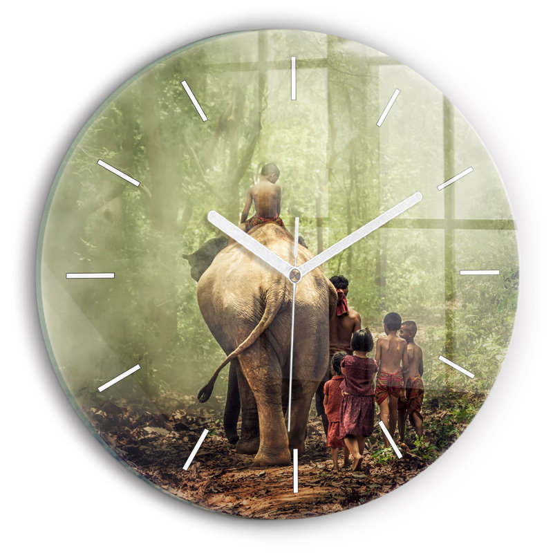 Glass Wall Clock