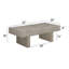 Table basse moderne en brun-gris - plateau rectangulaire en bois pour le salon