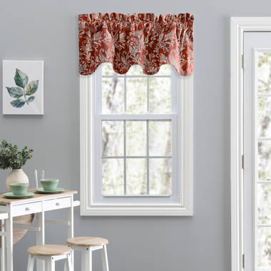 Eaman Floral Cotton Blend 100'' W Window Valance in