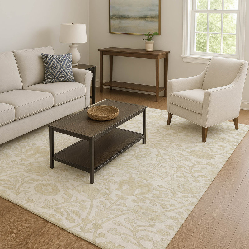 Premium Machine Washable Mayfield Arabesque Rug, Rectangle 3' x 5'