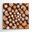«Desserts Gingerbread biscuits», art mural sur toile brune-1388796694
