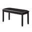 Ensemble de table de salle à manger 6 pièces avec 4 chaises rembourrées et banc-626716631