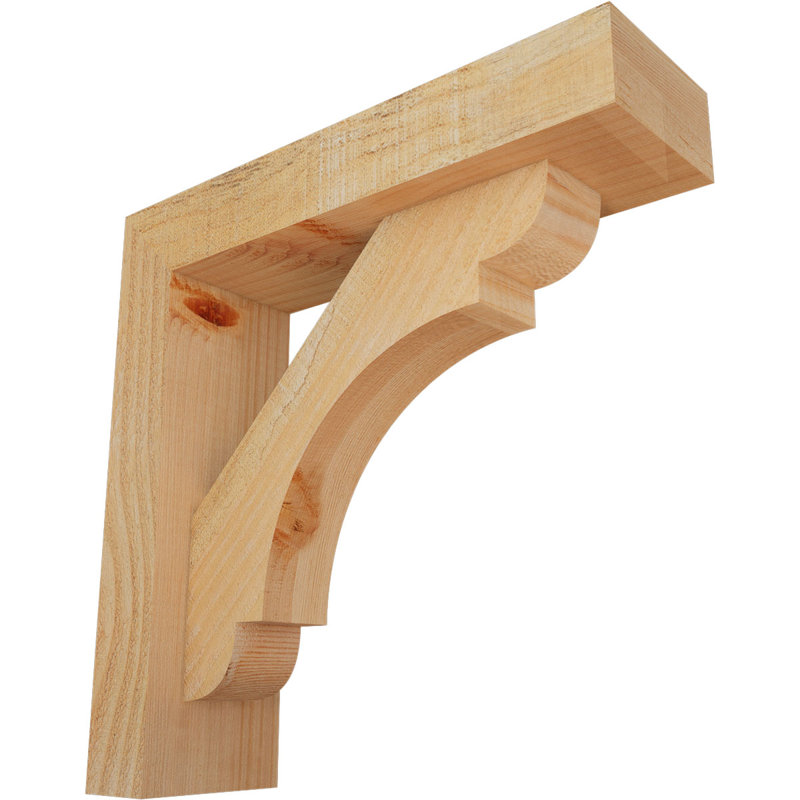 Support de scie brute de bloc olympique avec support décalé, sapin Douglas, l 4 po x P 14 po x H 14 po, 14 po x 14 po