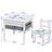 Kamal Kids 3 Piece Square Play Or Activity Table and Chair Set