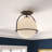 McCormick Hand Blown Glass Semi Flush Mount-853122569