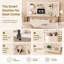 60x40cm Clamp On Desk Pegboard, Metal Organizer with Hooks & Shelves