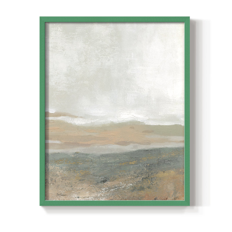 Earthy Textures, reproduction encadrée - bois massif, Vert, H 10 po x l 8 po