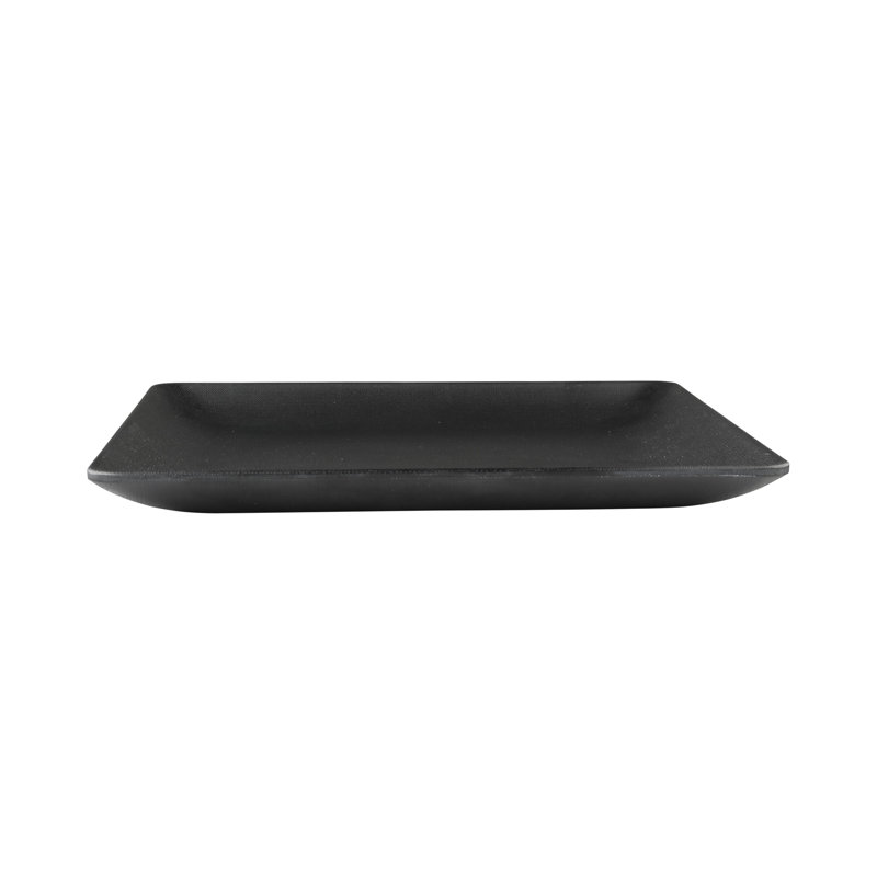 10'' Square Dinner Plate, Black