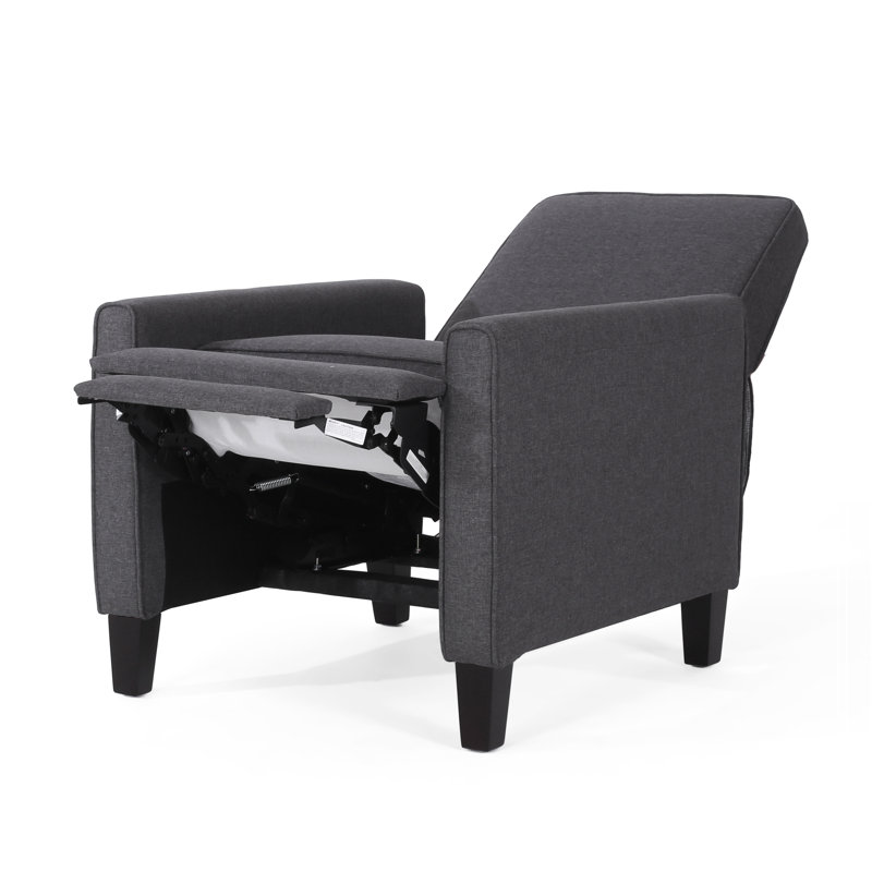 Fauteuil club inclinable Cantalupo l 26,75 po, Polyester fumée