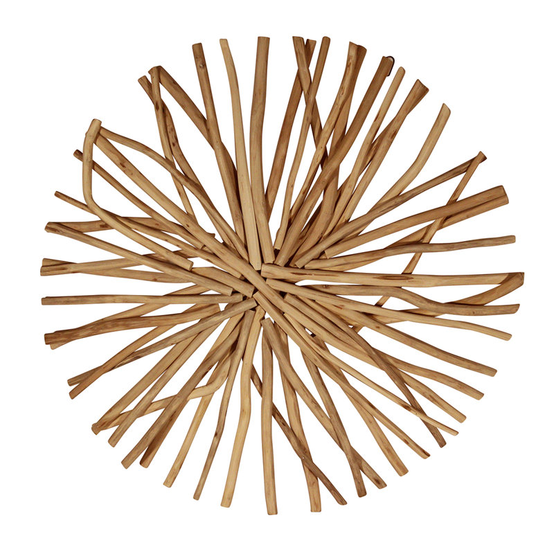 Handmade Abstract Wall Decor on Solid Wood