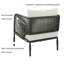Chaise de patio en aluminium et osier avec coussins Acklin-1877953580-1877953579