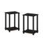 Table de chevet simpliste Furinno, table de chevet, espresso / noir, ensemble de 2-1230961484-1231004327