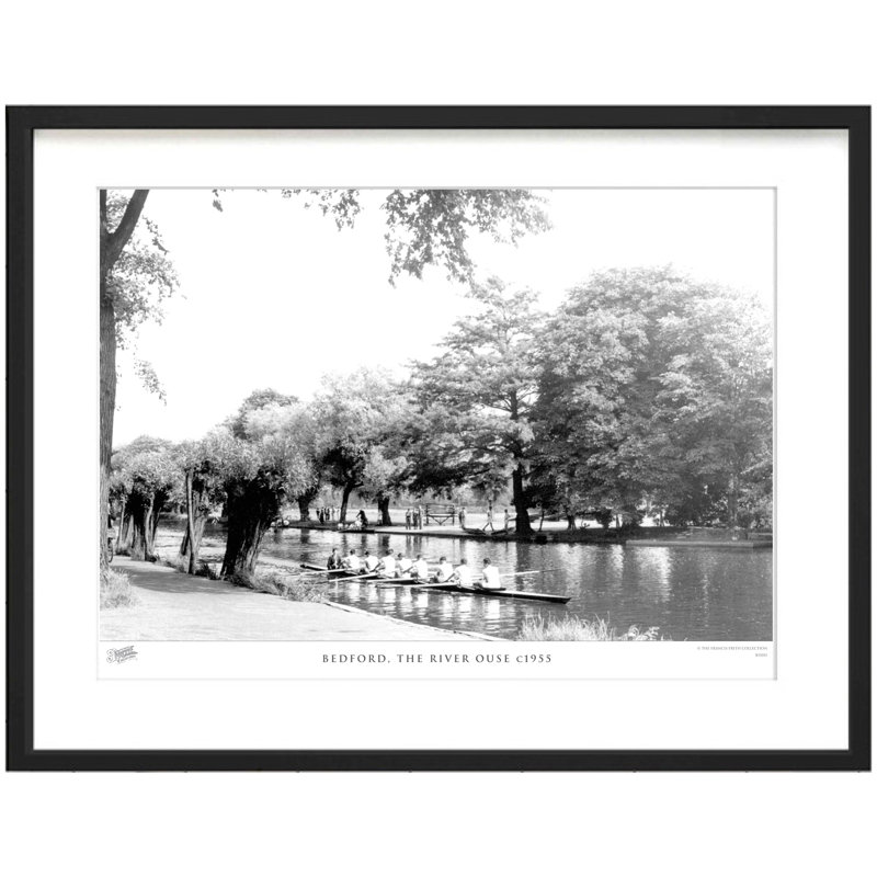 Bedford, The River Ouse C1955 - Single Picture Frame Print, 60cm H X 80cm W x 2cm D