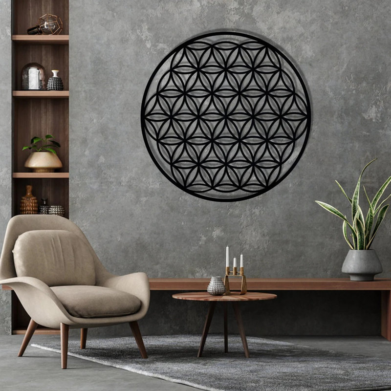 Handmade Traditional Abstract Wall Decor on Metal