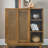 Versatile Rattan Sideboard Cabinet for Various Rooms with Multiple Features-1887989666