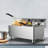 WeChef 7200W 240V Commercial Electric Deep Fryer Dual Removable Basket Stainless Steel Electric Countertop Fryer w/Time Control Fast Heat Up Deep Fryer for Commercial Restaurant Use
