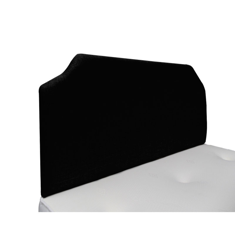 Upholstered Headboard, Small Single (2'6), Naples Velvet, Black