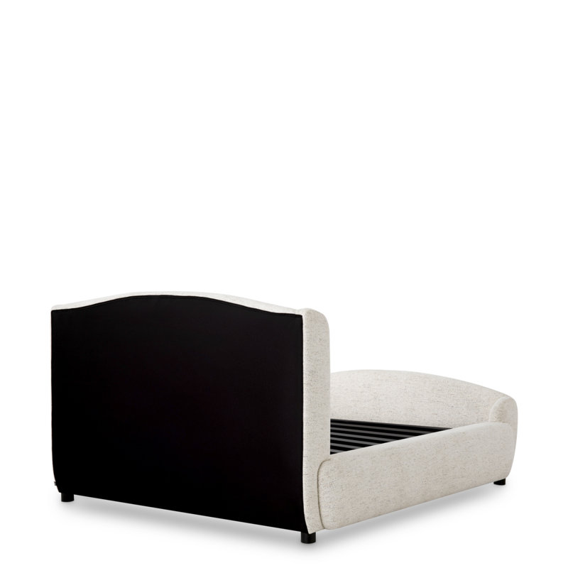 Mellory Upholstered Wingback Bed, Queen