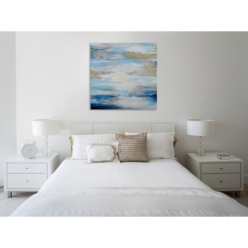 «Heaven Sent», toile tendue par Barbara Bilotta, H 12 po x l 12 po x P 1,5 po