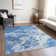 Machine Washable Indoor/Outdoor Cinead ACN1705 Navy Rug