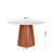 Small 37" Round Dining Modern Kitchen Table For 2/4 With Sintered Stone Top-124609283-124609285-125703008