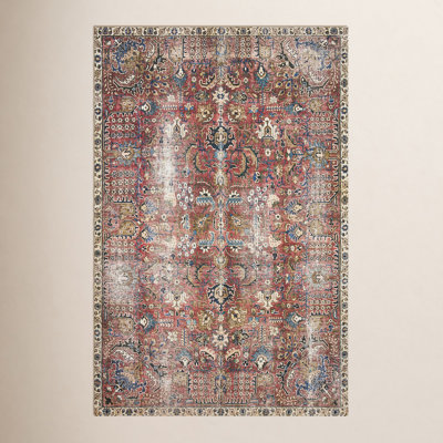 Chris Loves Julia x Loloi Jules Oriental Merlot Rug