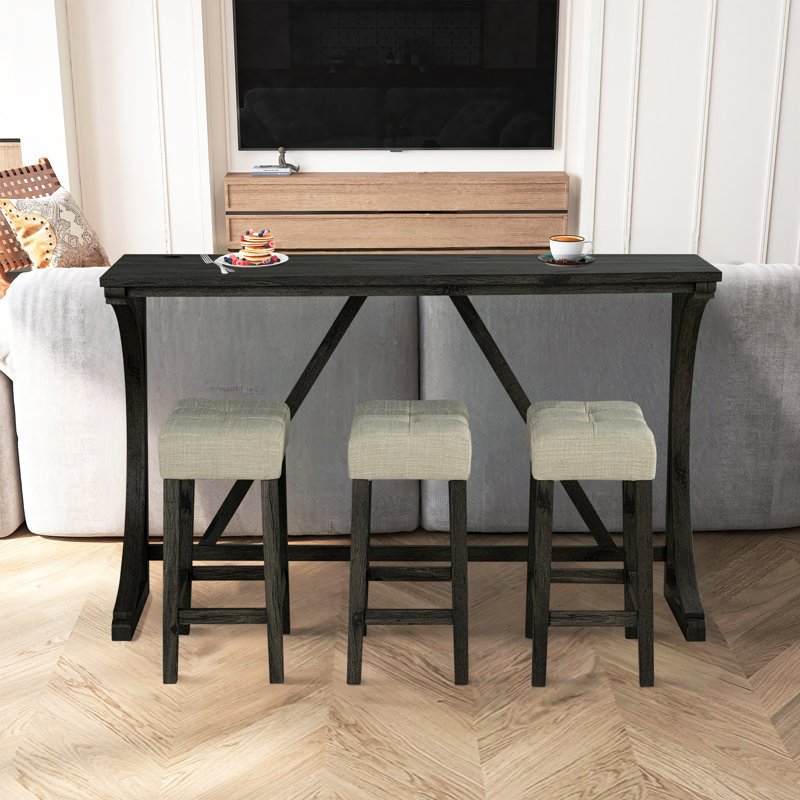 4 - Piece Solid Wood Dining Set