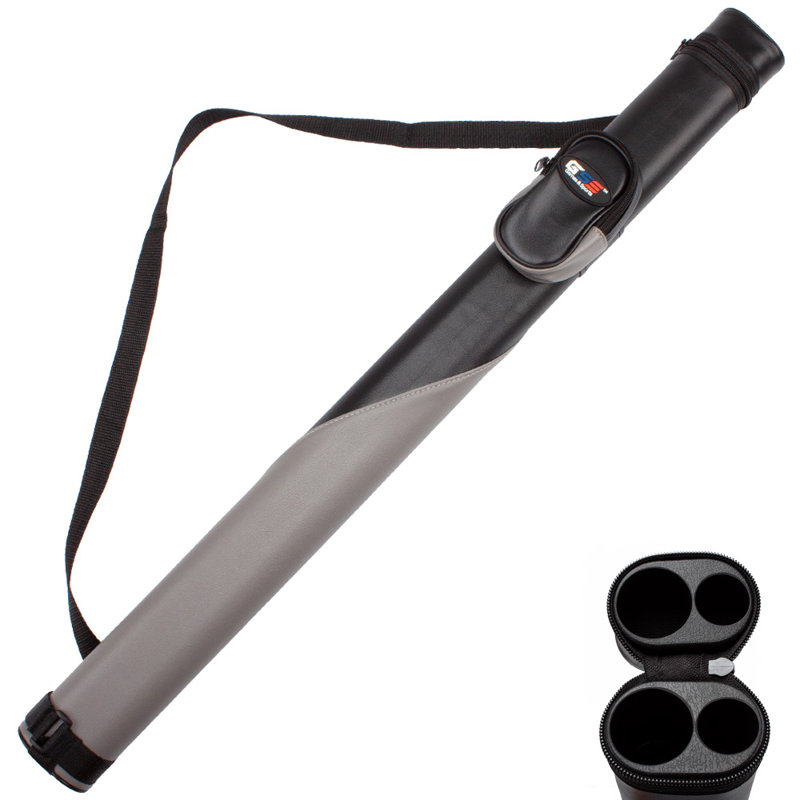 Étui de billard rigide 1x1 Deluxe, Noir / gris