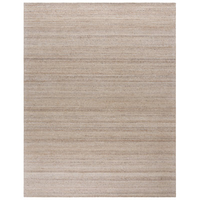 Natura 462 Hand Woven Wool/Cotton No Pattern Rug in Beige
