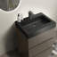 Meuble-lavabo autoportant moderne avec lavabo sans drain et robinet
