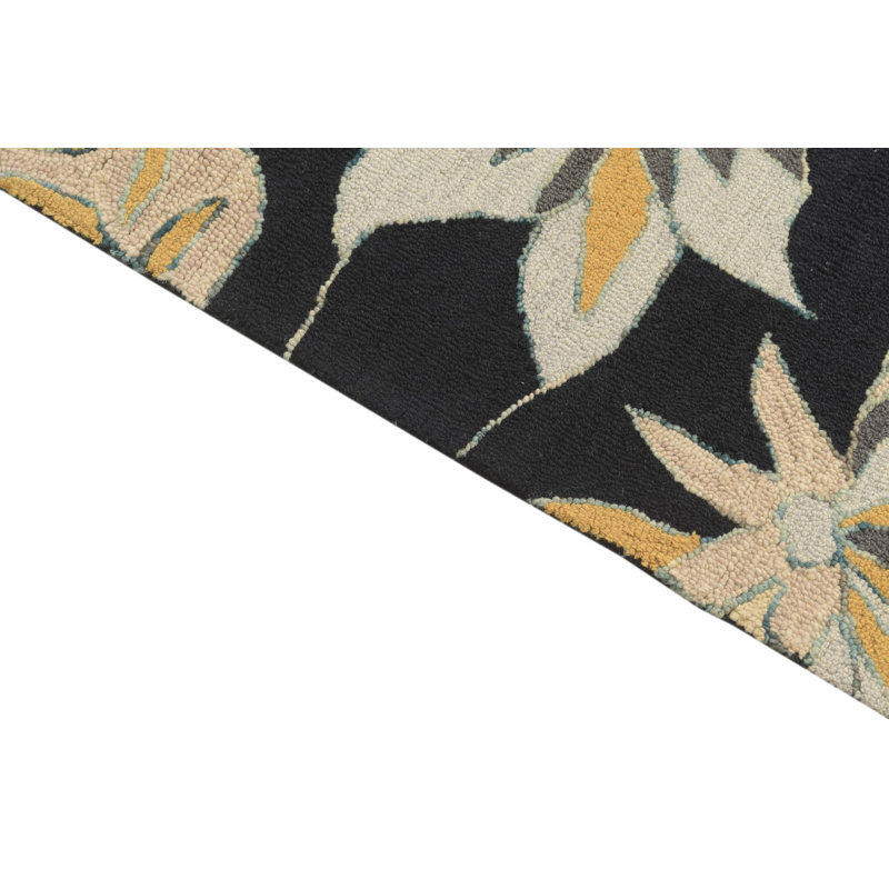 Tapis noir Pimentel 4 x 6