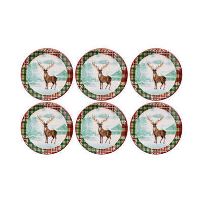 Ensemble d'assiettes à dessert (6 pièces)