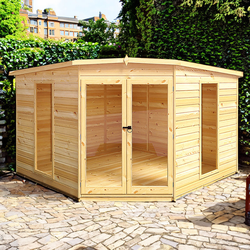 Handmade 10 x 10 Ft Corner Summer House, No