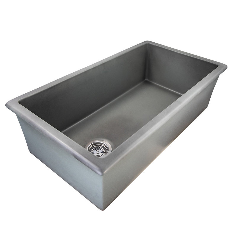 34.25'' L Single Basin Kitchen Sink